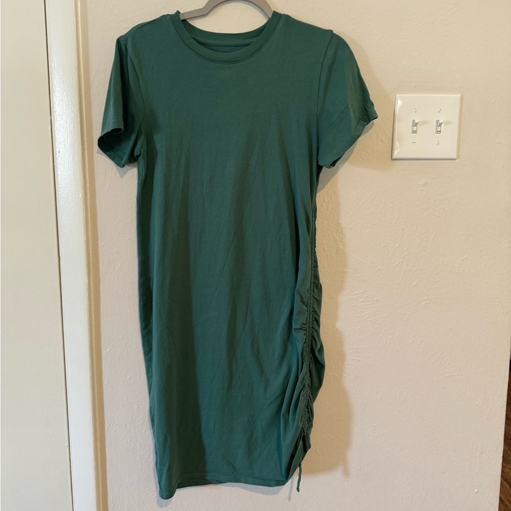 Women’s t-shirt dress with side ties, size XS